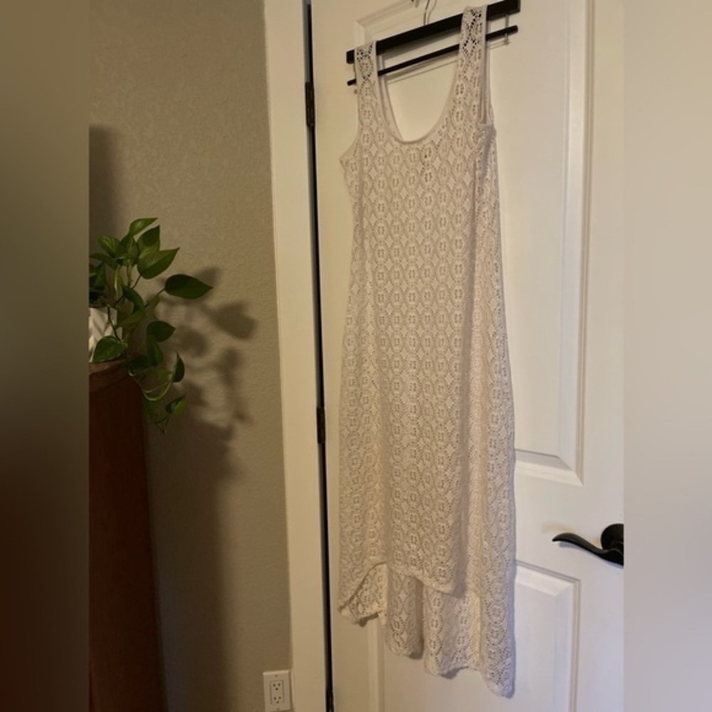 Miken Swim Cover Lace Dress Large